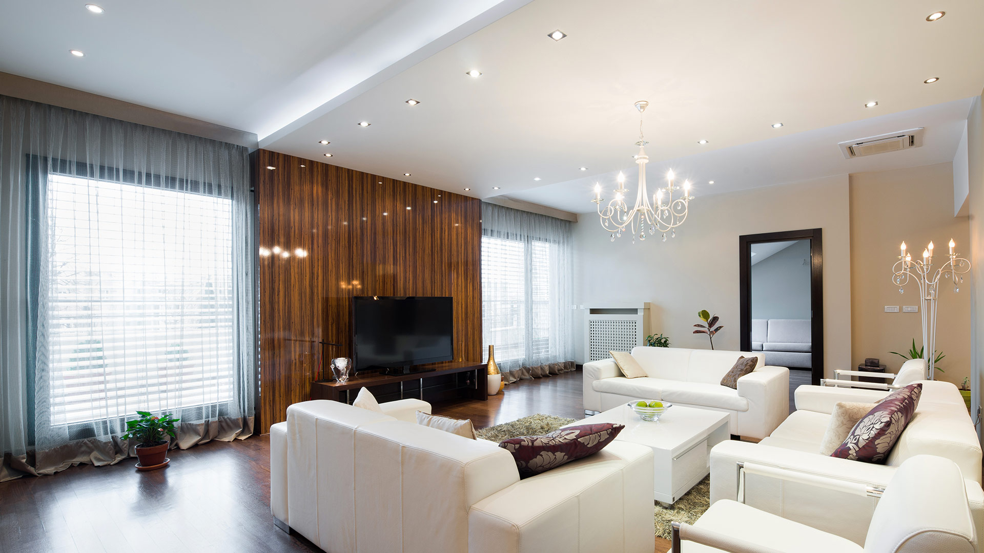 Living room pot lights