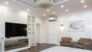 Pot lights in Living Room