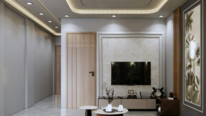 Pot lights in Living Room