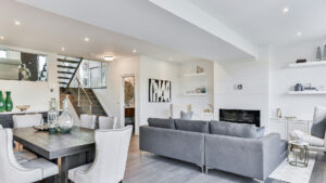 Pot lights in Living Room